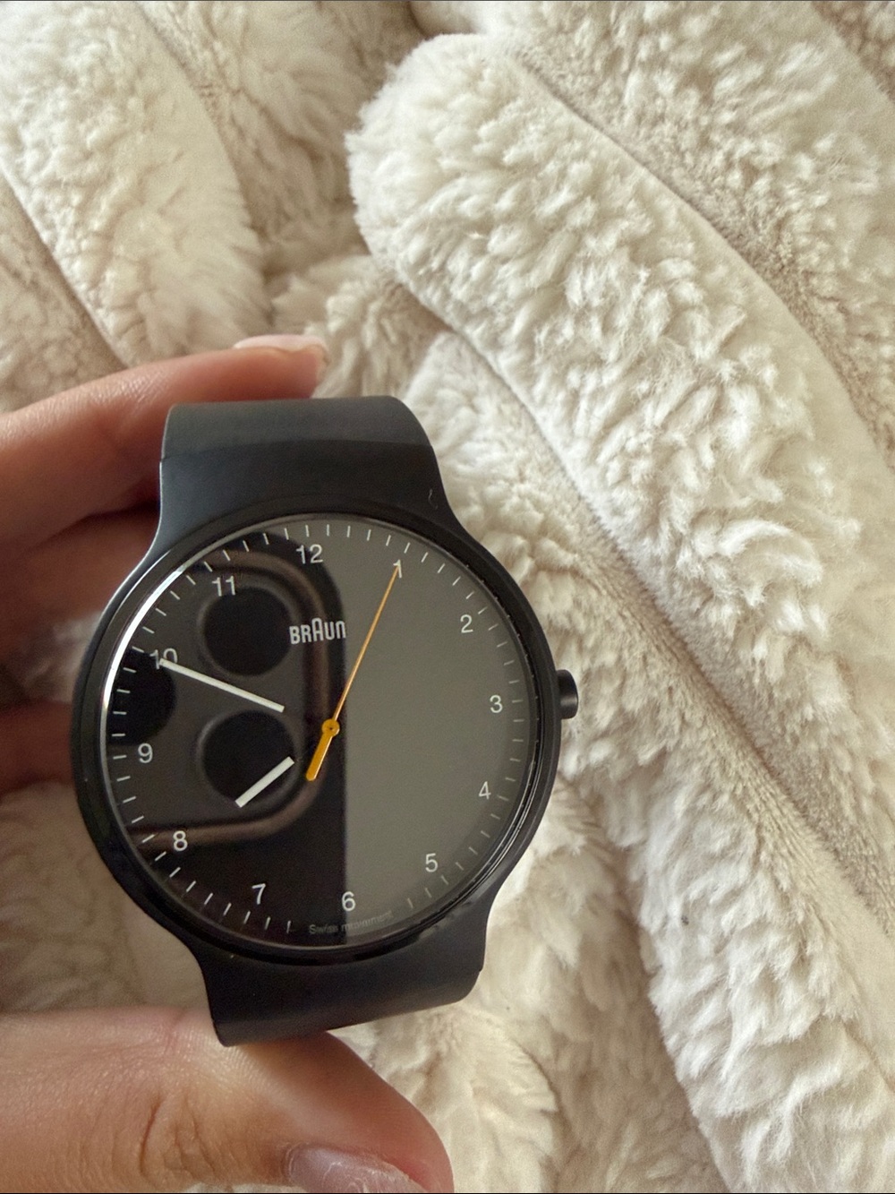 Braun BN 0221 Classic Black Minimalist Analog Watch - Black